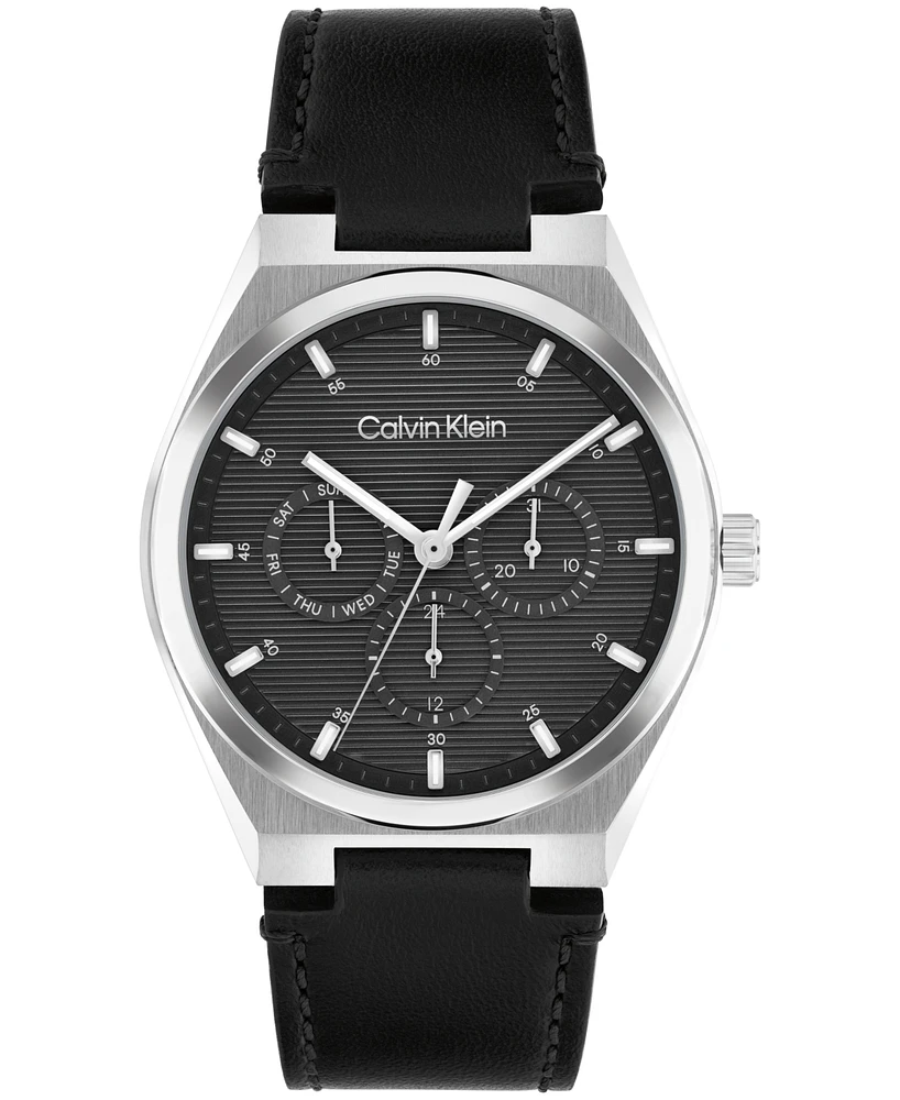 Calvin Klein Men's Ck Motion Leather Strap Watch 39mm