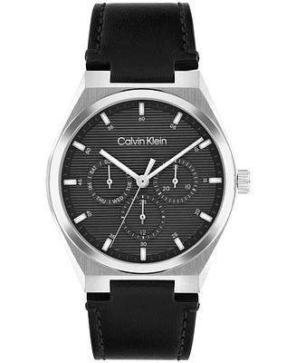 Calvin Klein Men's Ck Motion Leather Strap Watch 39mm