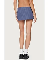 Edikted Women's Frankey Pinstripe Mini Skort