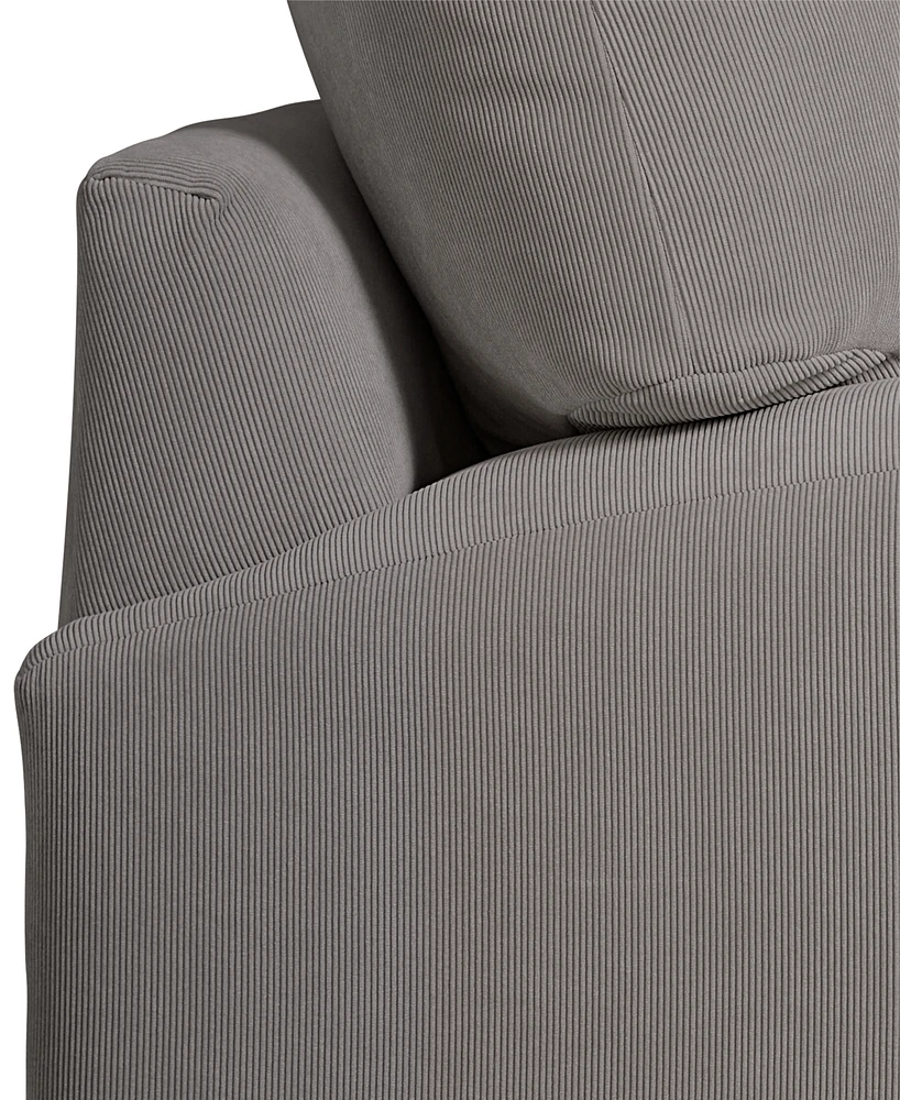 Closeout! Rhyder 5-Pc. Fabric Sectional Sofa with Armless Chair, Created for Macy's