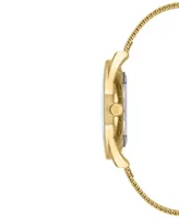 Nine West Women's Gold-Tone Stainless Steel Mesh Bracelet Watch 34mm Nw-1922CHGB