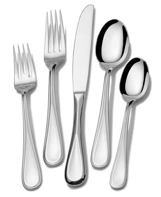 Mikasa Bravo 101-Piece 18/10 Stainless Steel Flatware Set, Service for 12