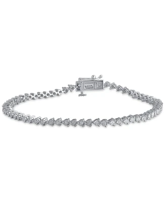 Diamond Tennis Bracelet (1/2 ct. t.w.) in Sterling Silver
