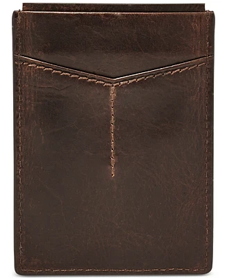 Fossil Men's Leather Derrick Rfid Card Case