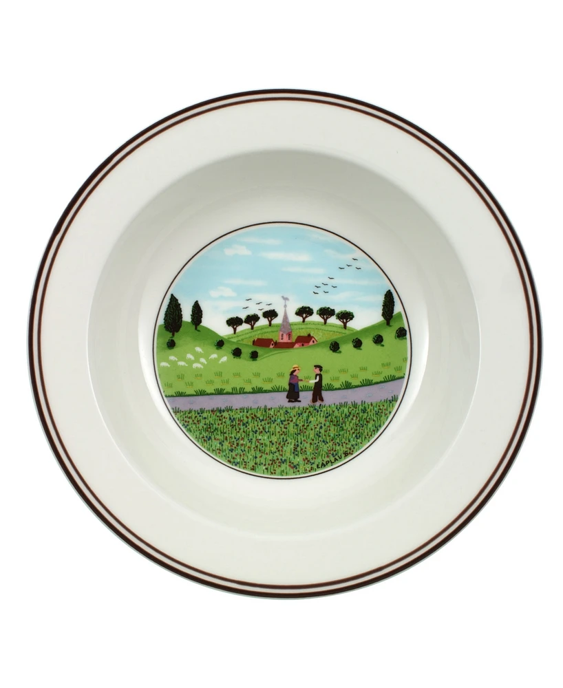 Villeroy & Boch Design Naif Rim Cereal Bowl, Friends Meeting