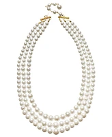 Charter Club Three Row White Simulated Pearl (10 mm)