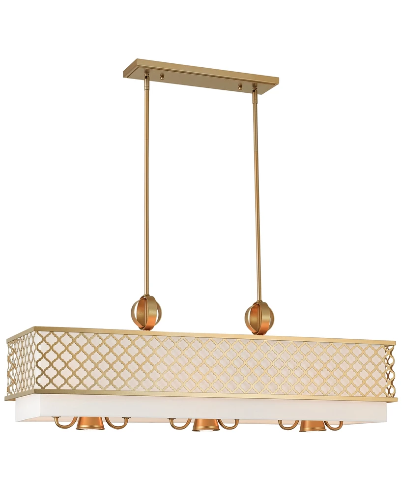 Livex Arabesque 6-Light Linear Chandelier