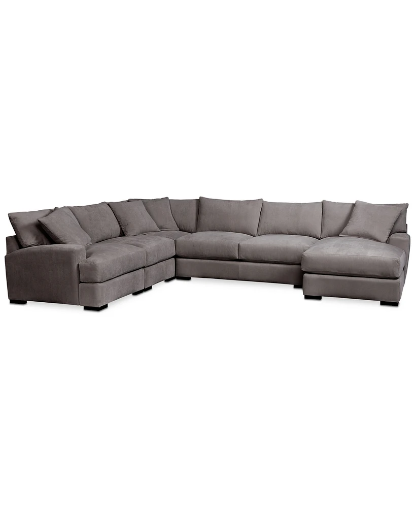 Closeout! Rhyder -Pc. Fabric Sectional Sofa with Chaise
