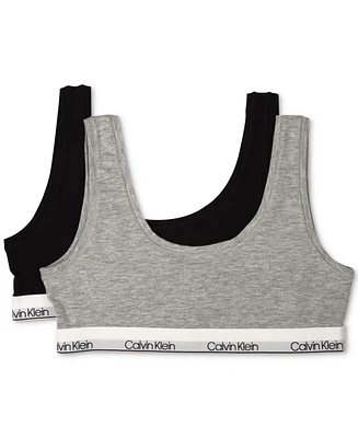 Calvin Klein 2-Pack Bralettes, Little Girls & Big