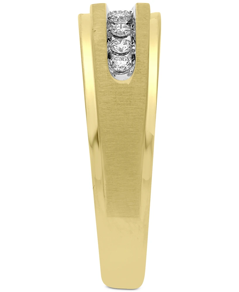 Men's Diamond Band (1/4 ct. t.w.) in 10k Gold
