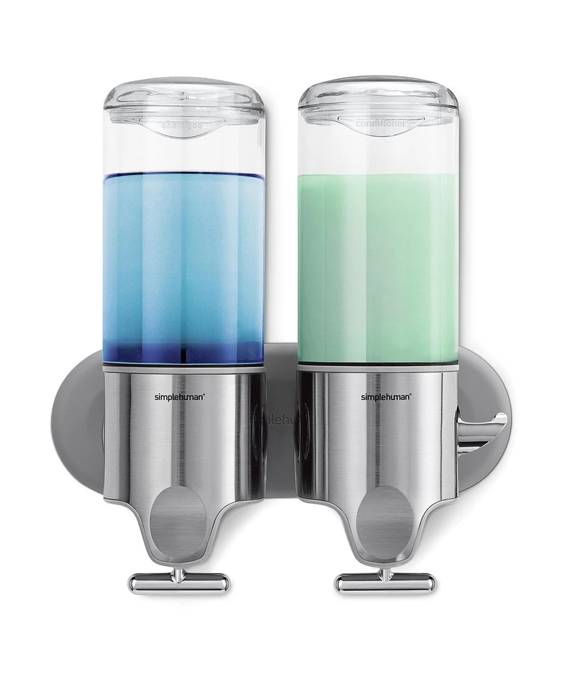 simplehuman Double Wall Mount Pump Shower Soap Dispenser