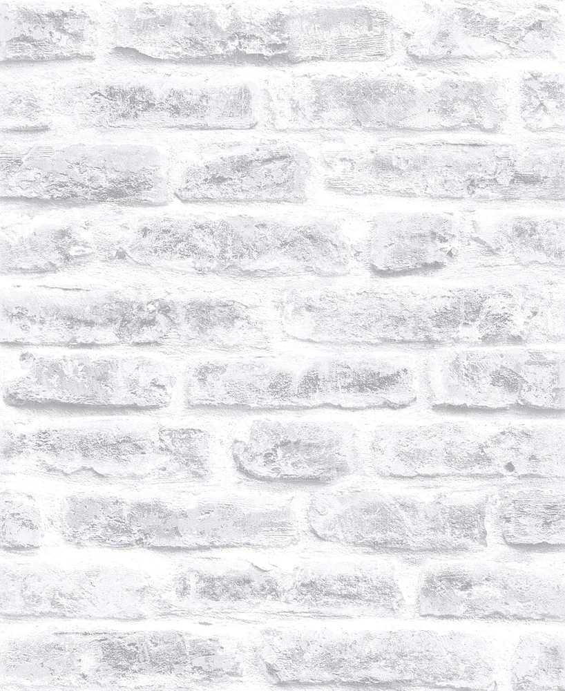 Graham & Brown Brick White Wallpaper
