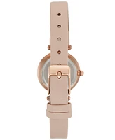 Anne Klein Women's Blush Leather Strap Watch 26mm 10-9442 Rglp
