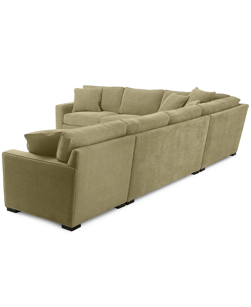 Radley 5-Pc Fabric Sectional with Apartment Sofa, Created for Macy's