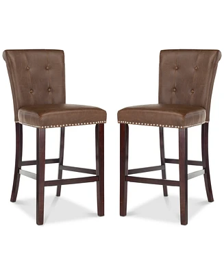 Oston Faux Leather Bar Stool (Set Of 2)