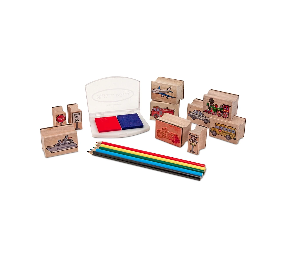 Melissa and Doug Kids Toys, Kids Car Blocks Stamp Set