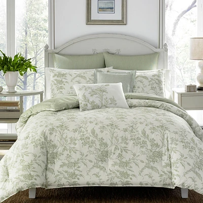 Laura Ashley Natalie Reversible 7-Pc. Comforter Set