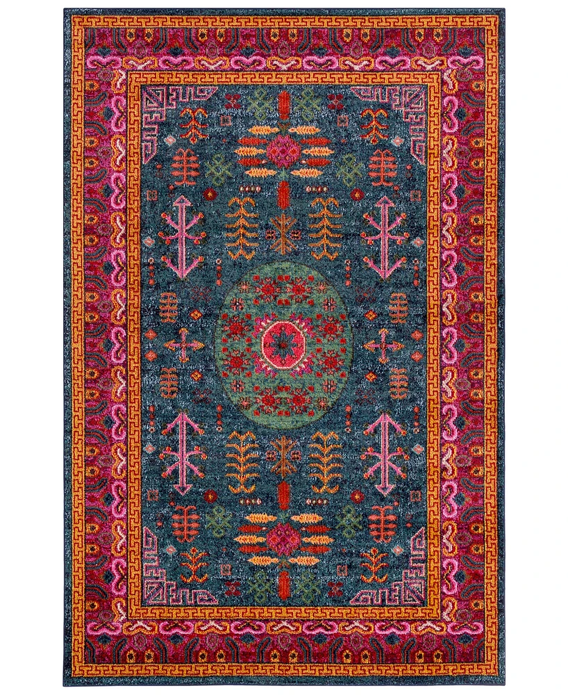 Livabliss Anika Ani-1005 Teal 2' x 3' Area Rug