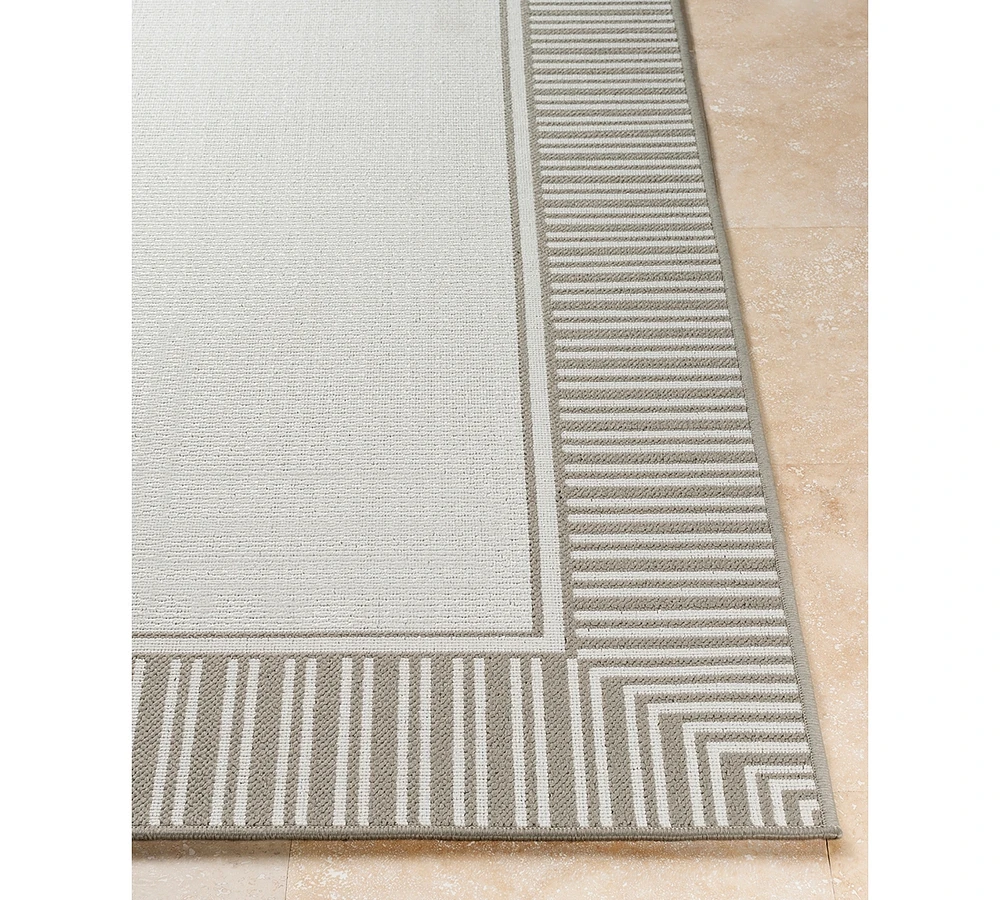 Livabliss Alfresco Alf-9681 Taupe 5'3" x 7'6" Area Rug, Indoor/Outdoor