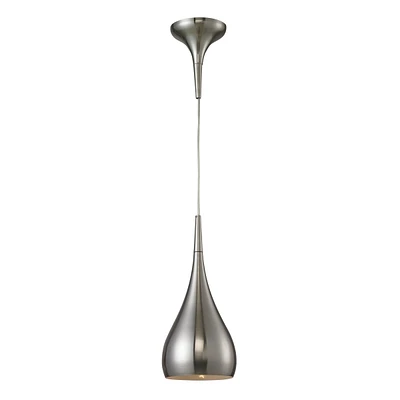 1 light pendant in Satin Nickel