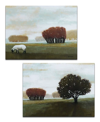 Ready2HangArt 'Harmony' 2 Piece Farm Canvas Wall Art Set, 20x30"