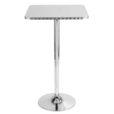 Lumisource Bistro Adjustable Square Bar Table