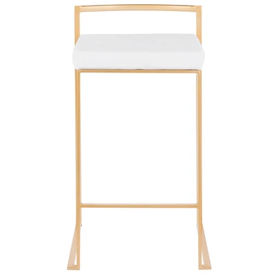 Lumisource Fuji Stackable Barstool Set of 2