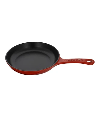 Chasseur French Enameled Cast Iron Fry Pan with Cast Iron Handle, 8-inch