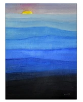 Ready2HangArt 'Foggy Blue' Canvas Wall Art, 30x20"