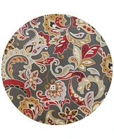 Kas Harbor Flora 4213 Taupe Indoor Outdoor Area Rug