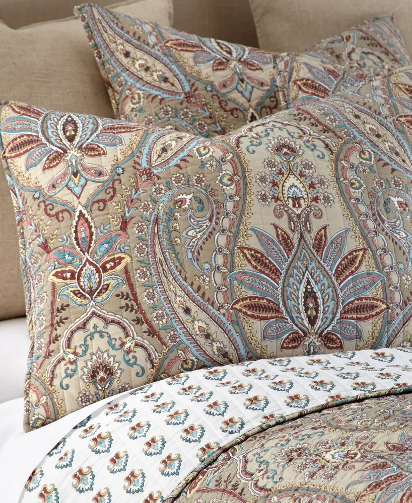 Levtex Kasey Damask Reversible 3-Pc. Quilt Set