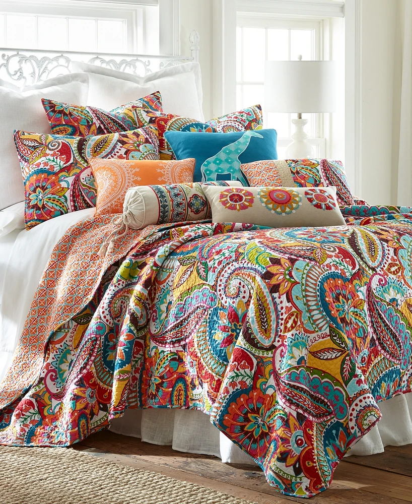 Levtex Rhapsody Paisley Reversible 3-Pc. Quilt Set