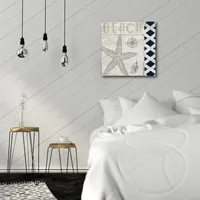 Courtside Market Sweet Coastal Blend Ii Gallery-Wrapped Canvas Wall Art - 16" x 16"