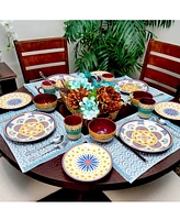 Elama Puesta De Sol 16 Pc. Dinnerware Set, Service for 4