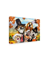 Howard Robinson 'Autumn Dogs' Canvas Art - 32" x 22" x 2"