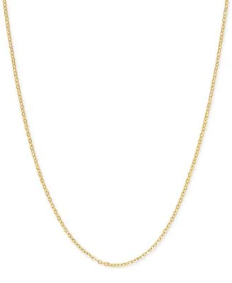 Italian Gold Mirror Cable Link Chain 1 1 4mm Necklace Collection In 14k Gold