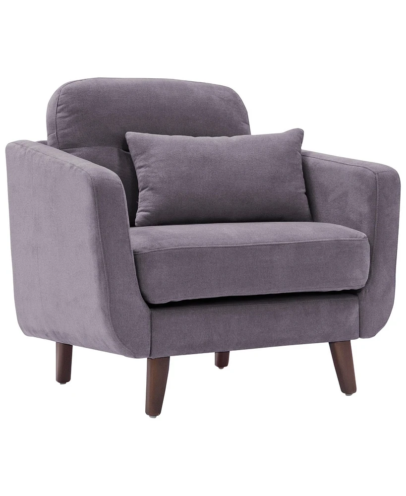 Elle Decor 24" Mid-Century Modern Chloe Armchair