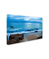 Lori Hutchison 'Zuma Beach' Canvas Art - 19" x 12" x 2"