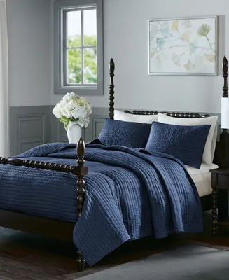 Madison Park Signature Serene Hand Quilted 3-Pc. Quilt Set