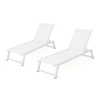 Belle Outdoor Chaise Lounge (Set of 2)