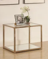 Crosby End Table with Mirror Shelf