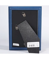 Lawrence Frames Charlotte Weathered Navy Blue Wood Picture Frame