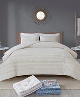 Madison Park Amaya Seersucker 3-Pc. Duvet Cover Set, Full/Queen