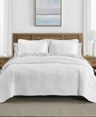 Tommy Bahama Home Solid Reversible Quilt Sets