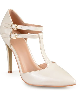 Journee Collection Women's Tru T Strap Stiletto Pumps