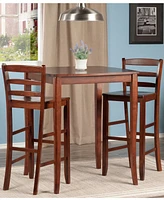 3-Piece Inglewood High/Pub Dining Table with Ladder Back Stool