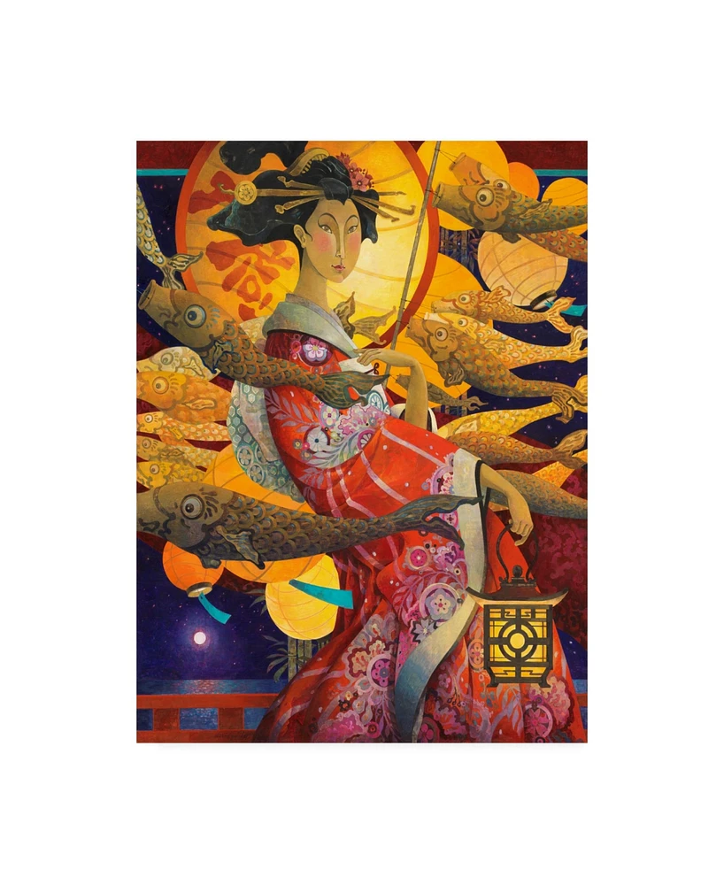 David Galchutt The Evening Stroll Canvas Art - 15.5" x 21"