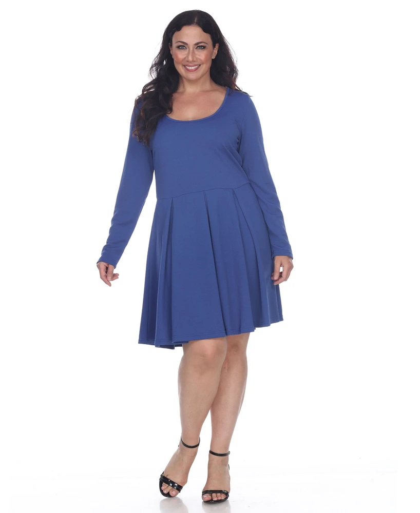 White Mark Women's Plus Jenara Dress