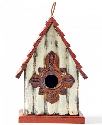 Glitzhome Distressed Solid Wood Birdhouse