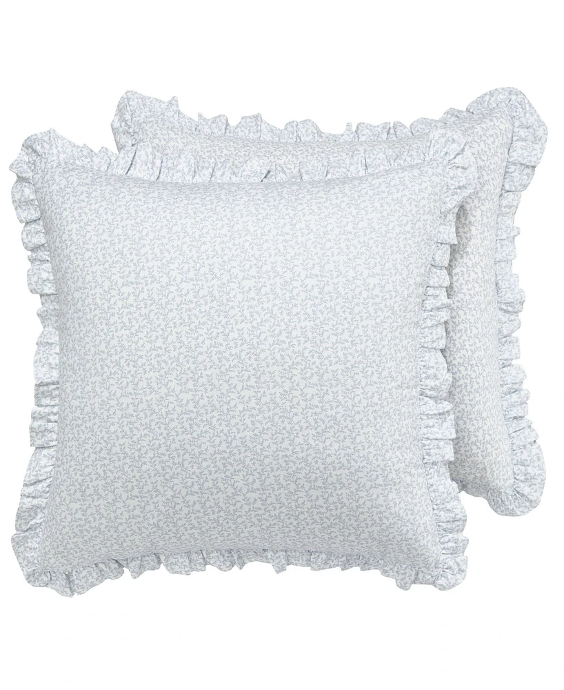 Laura Ashley Chloe Cottage 2-Pc. Sham Set, European